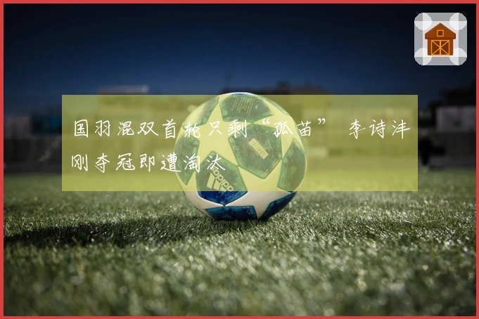 国羽混双首轮只剩“孤苗” 李诗沣刚夺冠即遭淘汰